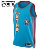 Maillot Basket Enfant All-Star 2025 Personnalisé Jordan Bleu Swingman
